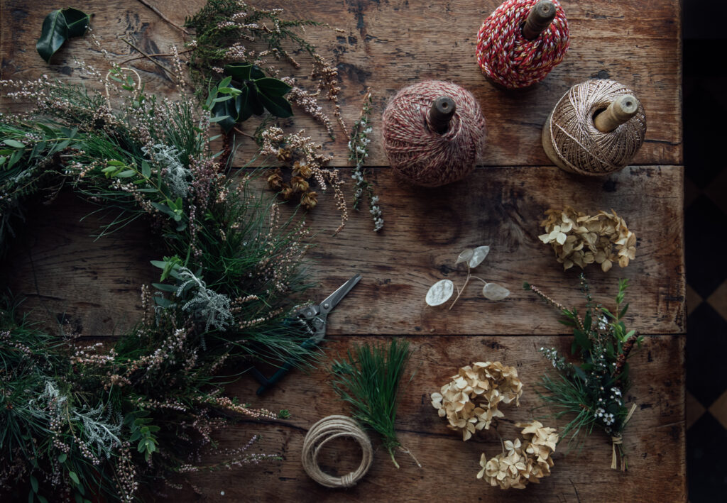 Christmas Wreath Workshop with Rose Cottage Flowers